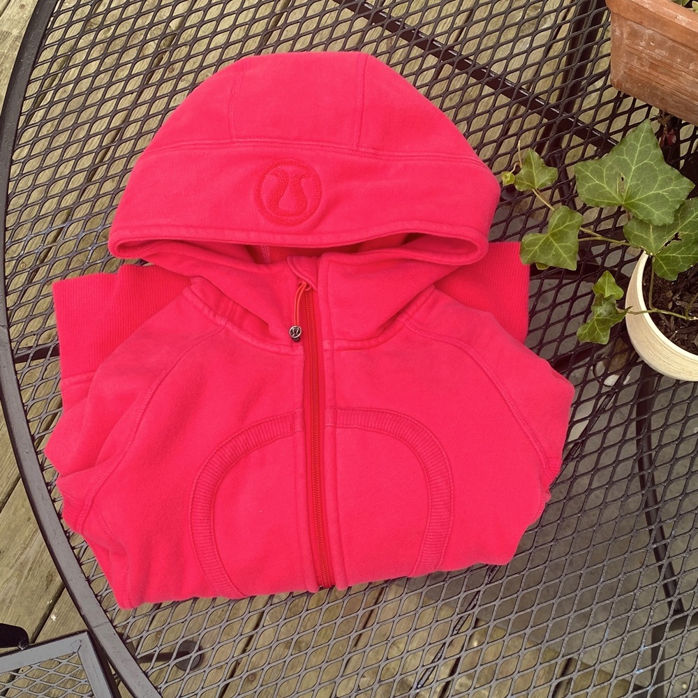 Lululemon Pink full Zip scuba